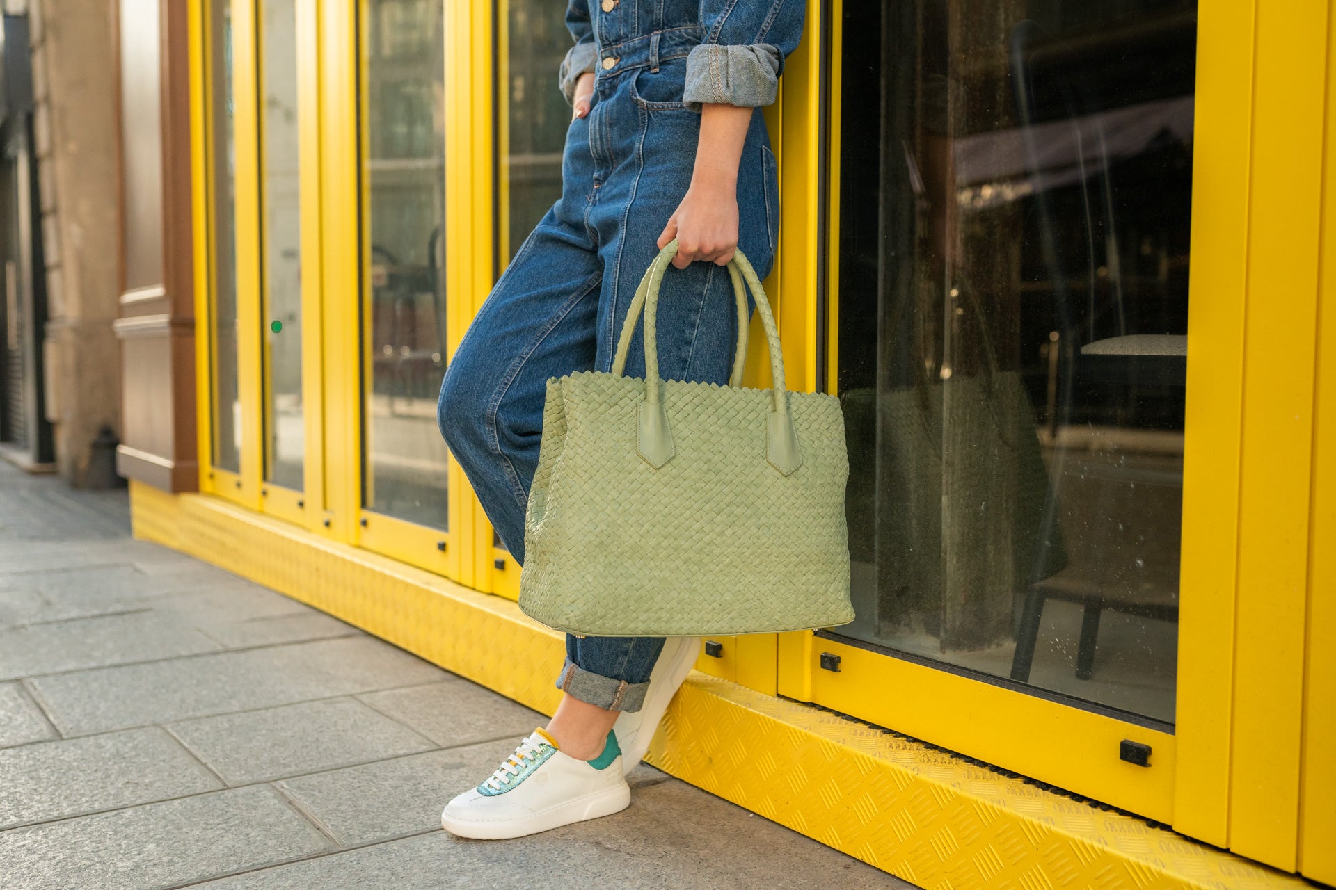 Torba shopper Kimberly z ręcznie plecionej skóry Melvin & Hamilton